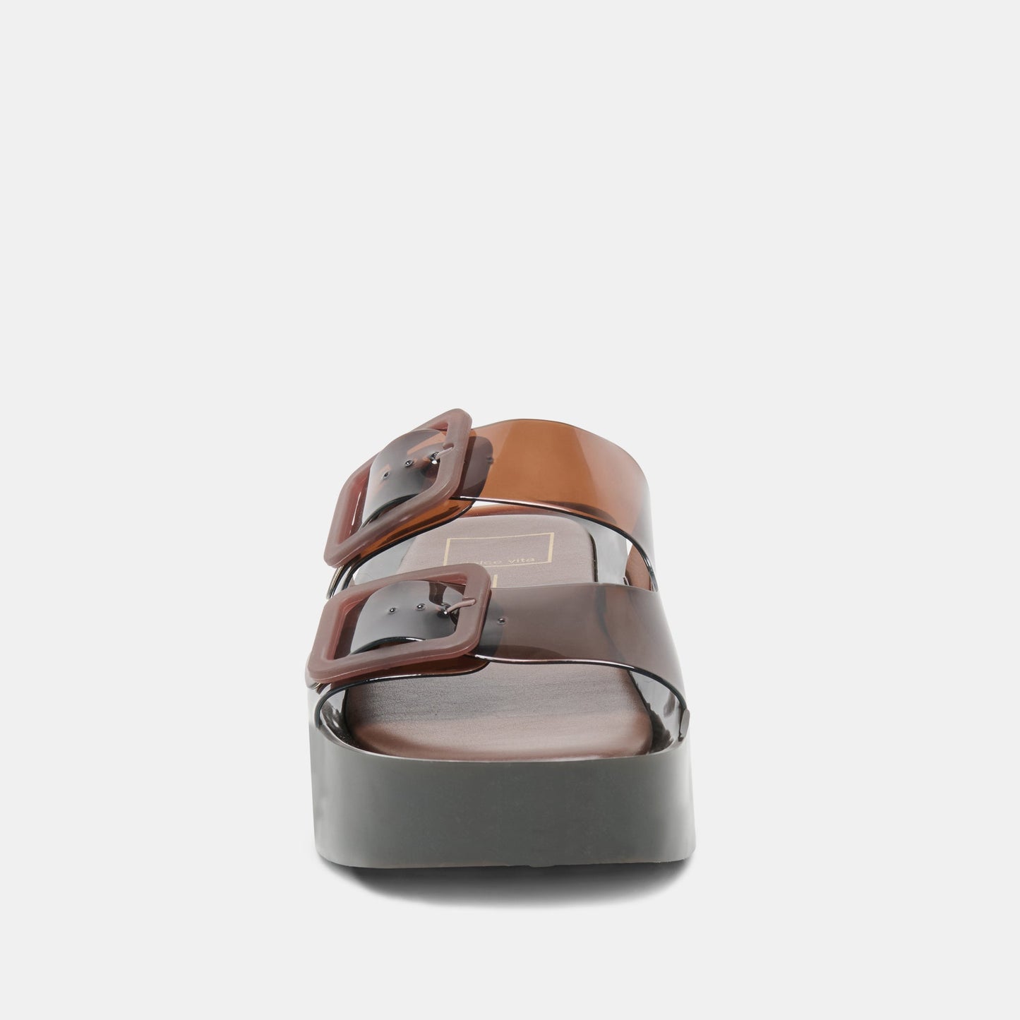 JULIO X SANDALS CHOCOLATE VINYL