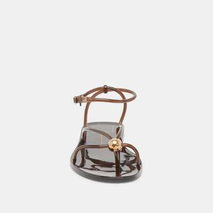 KENLEY VINYL SANDALS CHOCOLATE JELLY