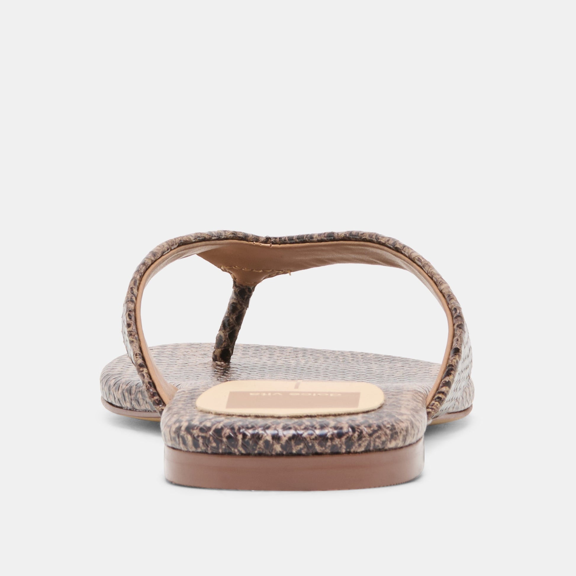 LINNET SANDALS SNAKE TAN EMBOSSED LEATHER