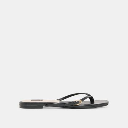 MALTA SANDALS BLACK LEATHER