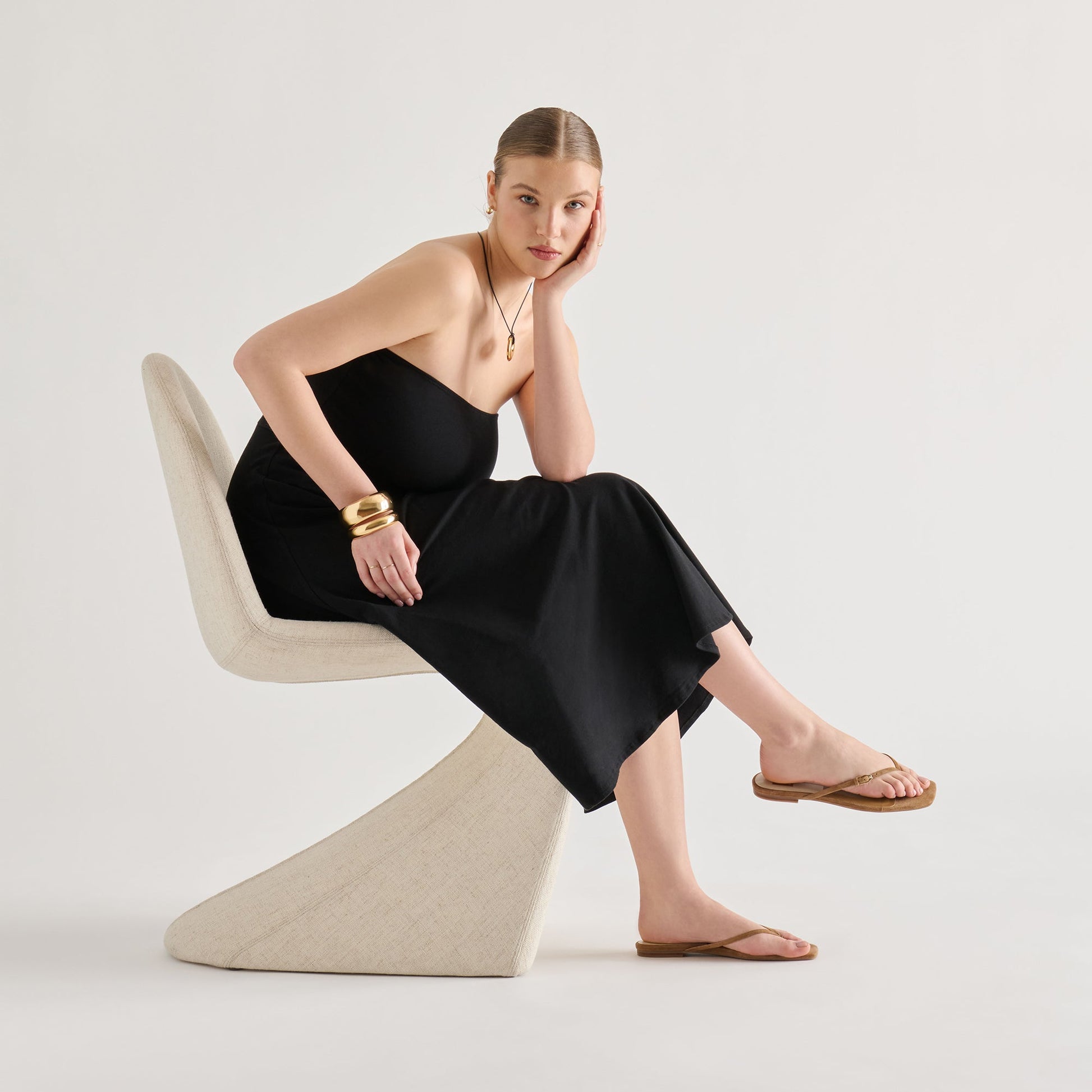 MALTA SANDALS LT BROWN SUEDE