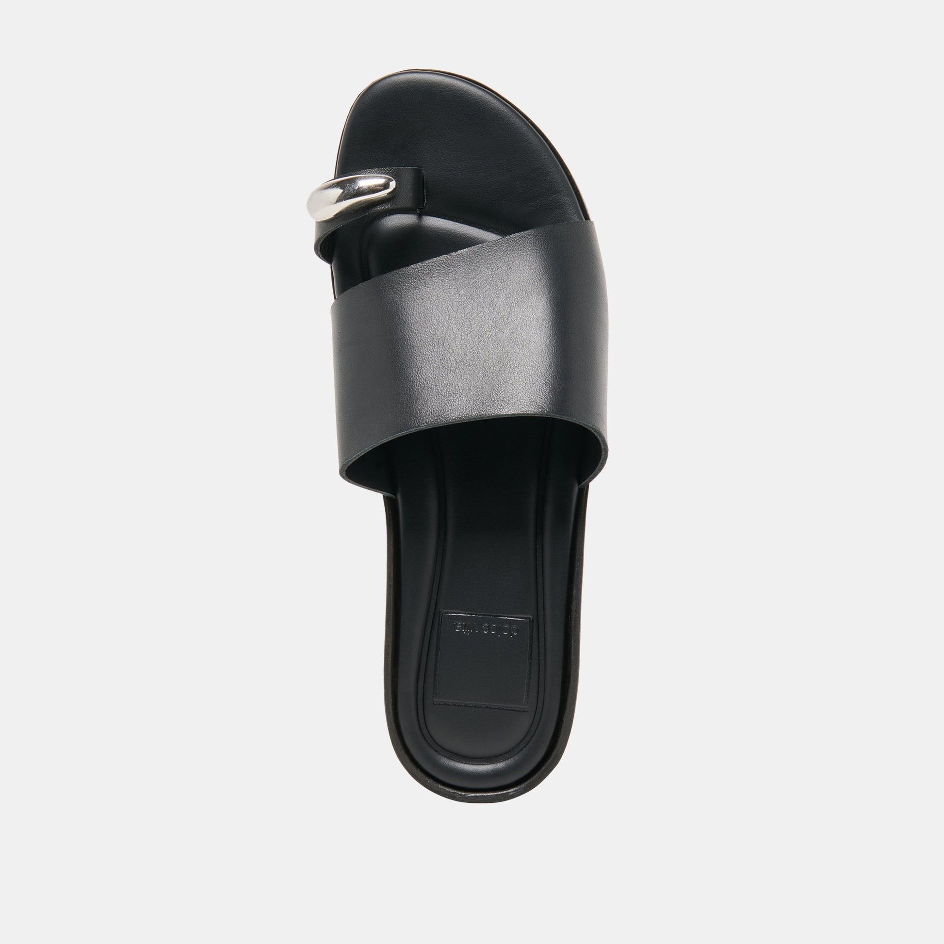 MOXY SANDALS BLACK LEATHER