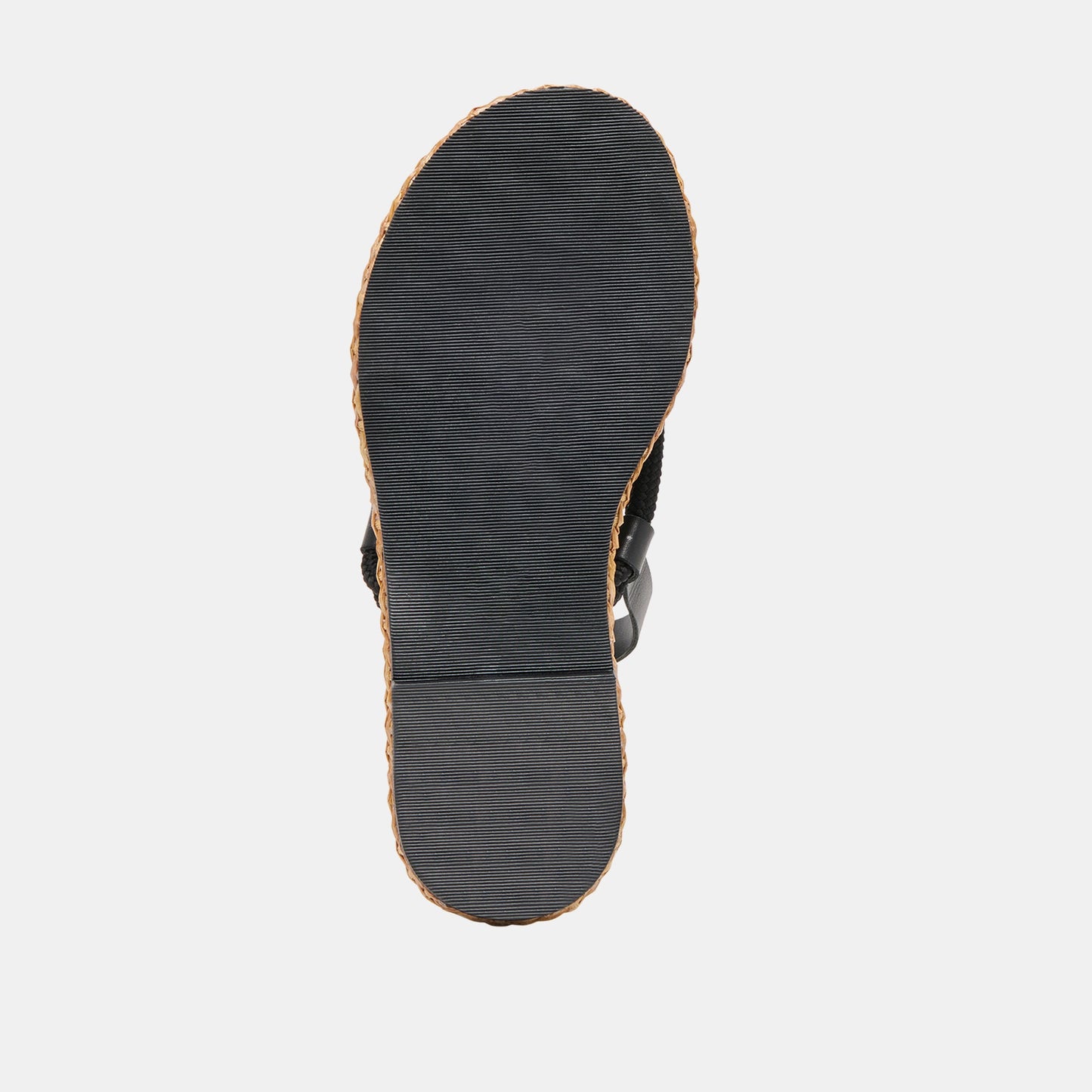 REED SANDALS BLACK LEATHER