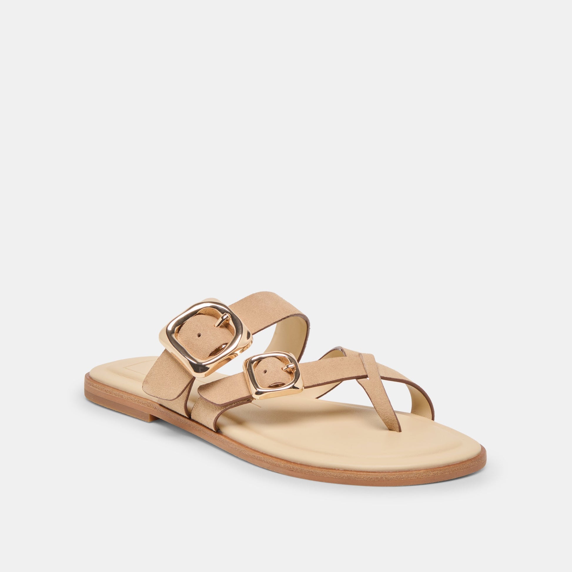 SHORE SANDALS CAMEL SUEDE