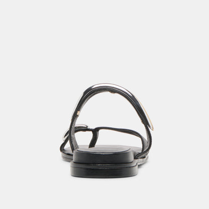 TARINA SANDALS BLACK LEATHER
