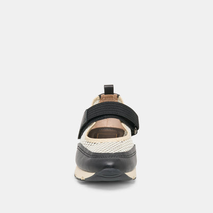 SELINE SNEAKERS WHITE BLACK MESH