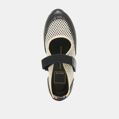 SELINE SNEAKERS WHITE BLACK MESH