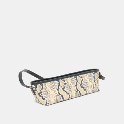 SAVAII SHOULDER BAG BLACK WHITE SNAKE STELLA