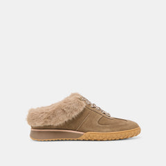 OLIVE SUEDE