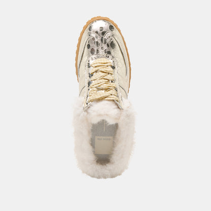 IZZEY PLUSH SNEAKERS PLATINUM LEATHER