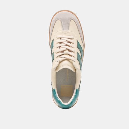 MERIT SNEAKERS WHITE GREEN LEATHER
