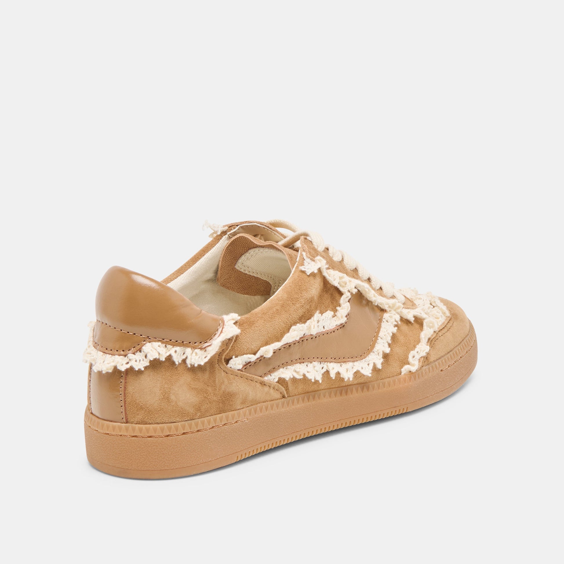 NOTICE LACE SNEAKERS LT BROWN SUEDE