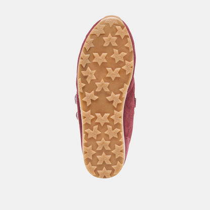 SWAN SNEAKERS BURGUNDY SUEDE