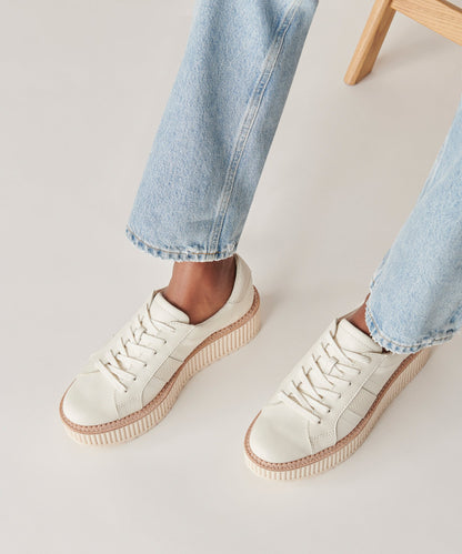 TIGER SNEAKERS WHITE LEATHER