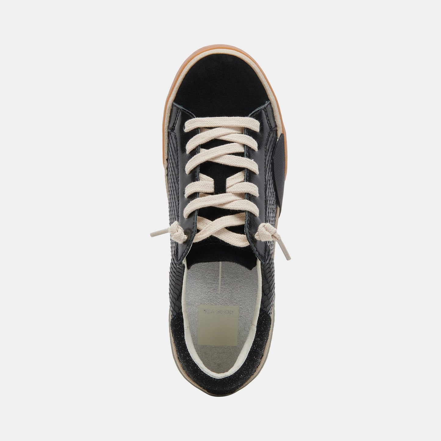 ZINA SNEAKERS ONYX EMBOSSED LEATHER