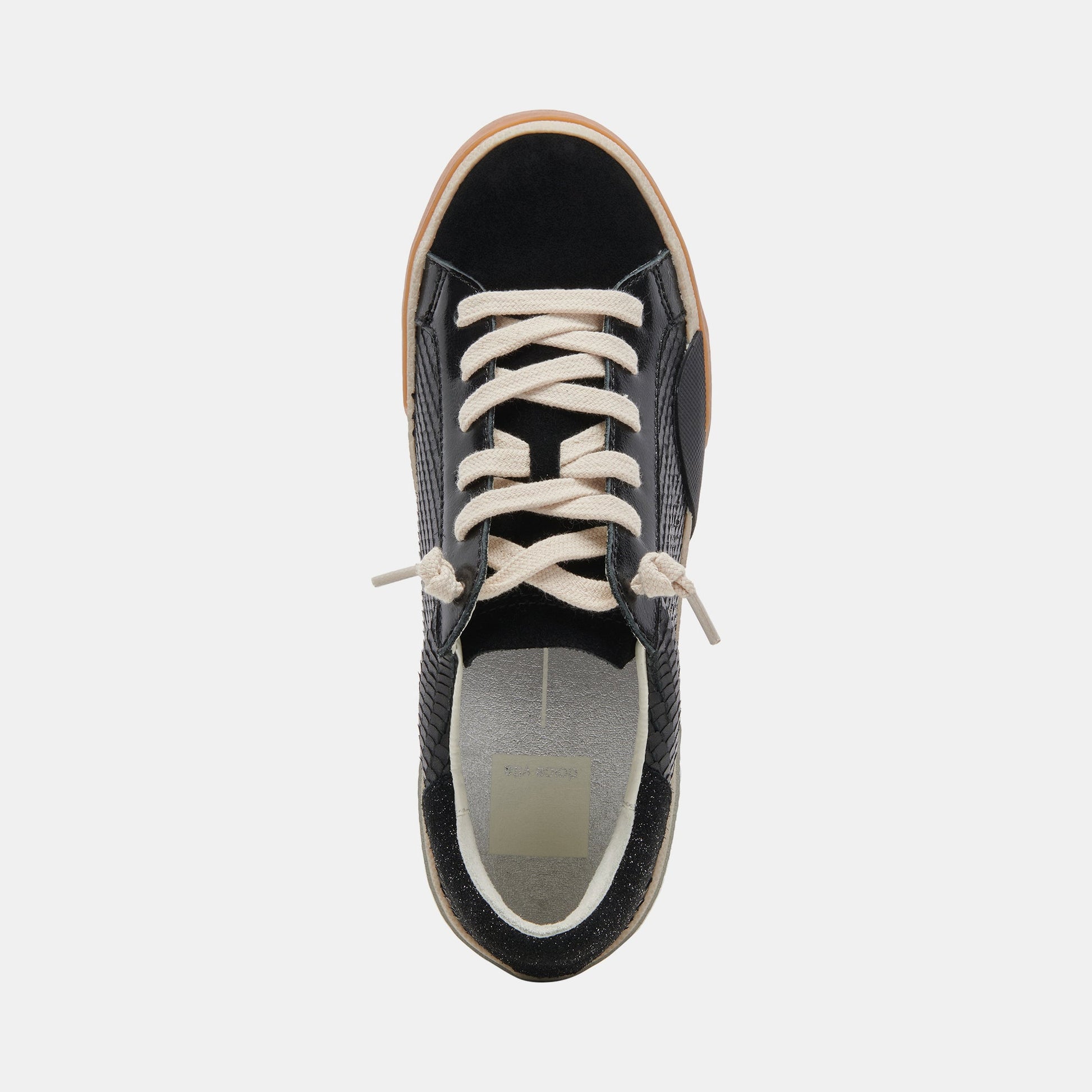 ZINA SNEAKERS ONYX EMBOSSED LEATHER
