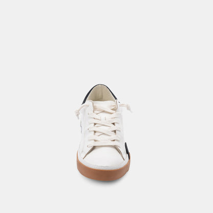 ZINA SNEAKERS WHITE BLACK LEATHER