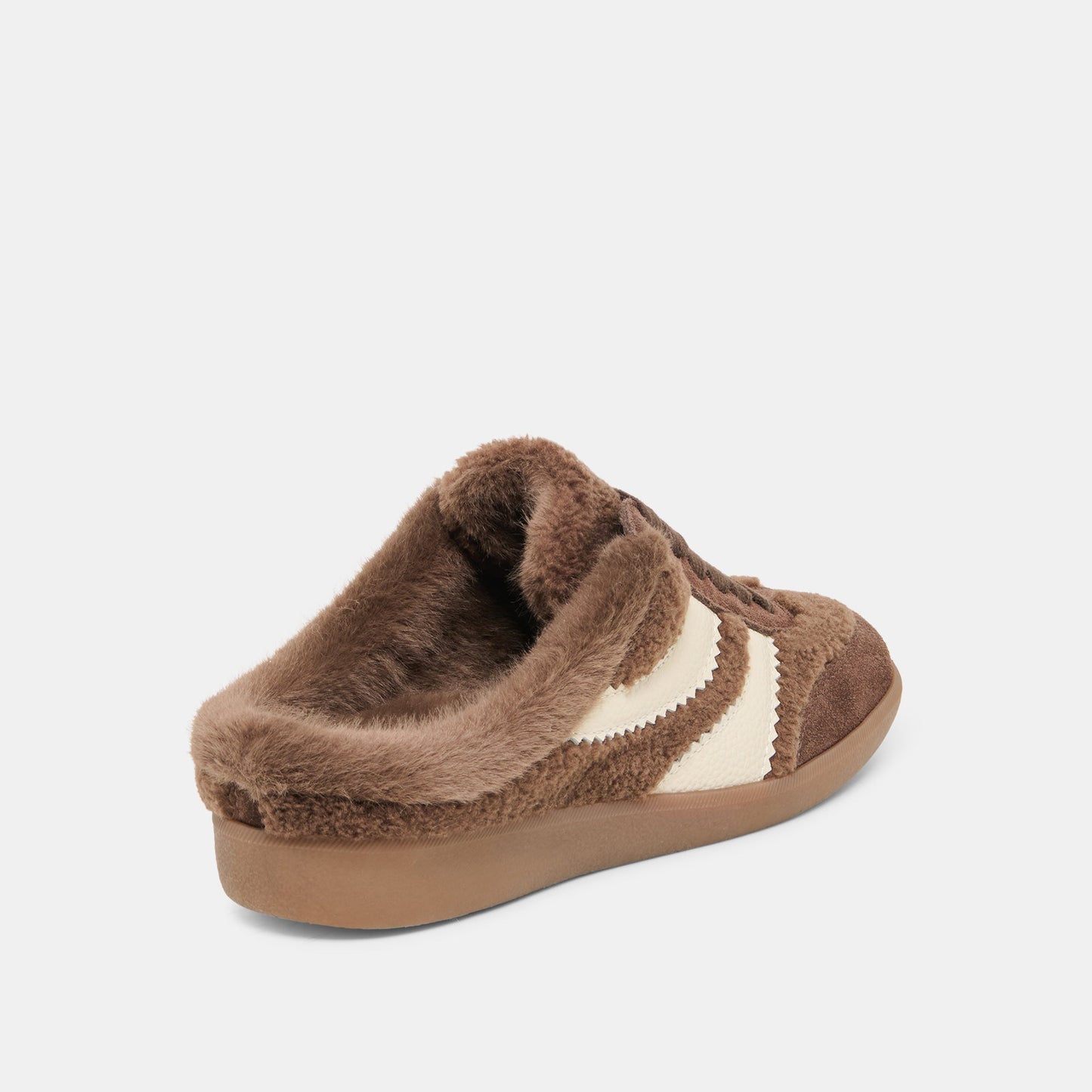 MERIT SLIDE PLUSH SNEAKERS DK BROWN PLUSH