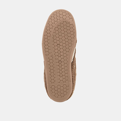 MERIT SLIDE PLUSH SNEAKERS DK BROWN PLUSH