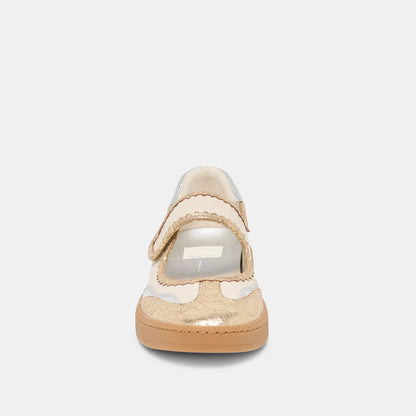 NANET SNEAKERS METALLIC MULTI LEATHER