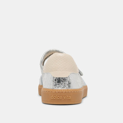 NANET SNEAKERS SILVER LEATHER