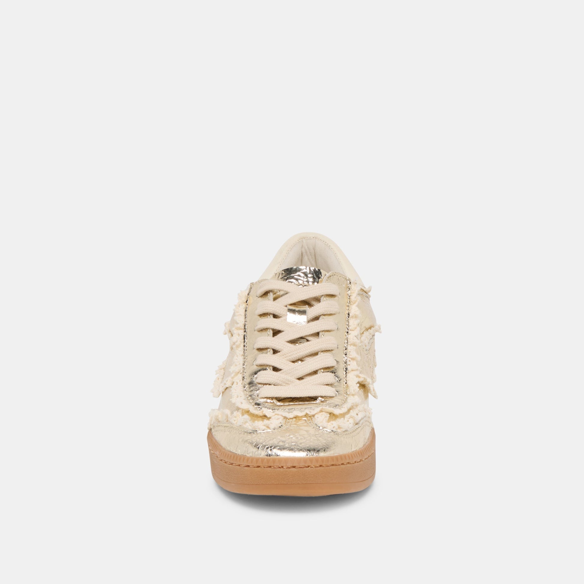 NOTICE LACE SNEAKERS PLATINUM DISTRESSED LEATHER