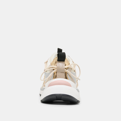 SELMAR SNEAKERS SILVER GOLD LEATHER