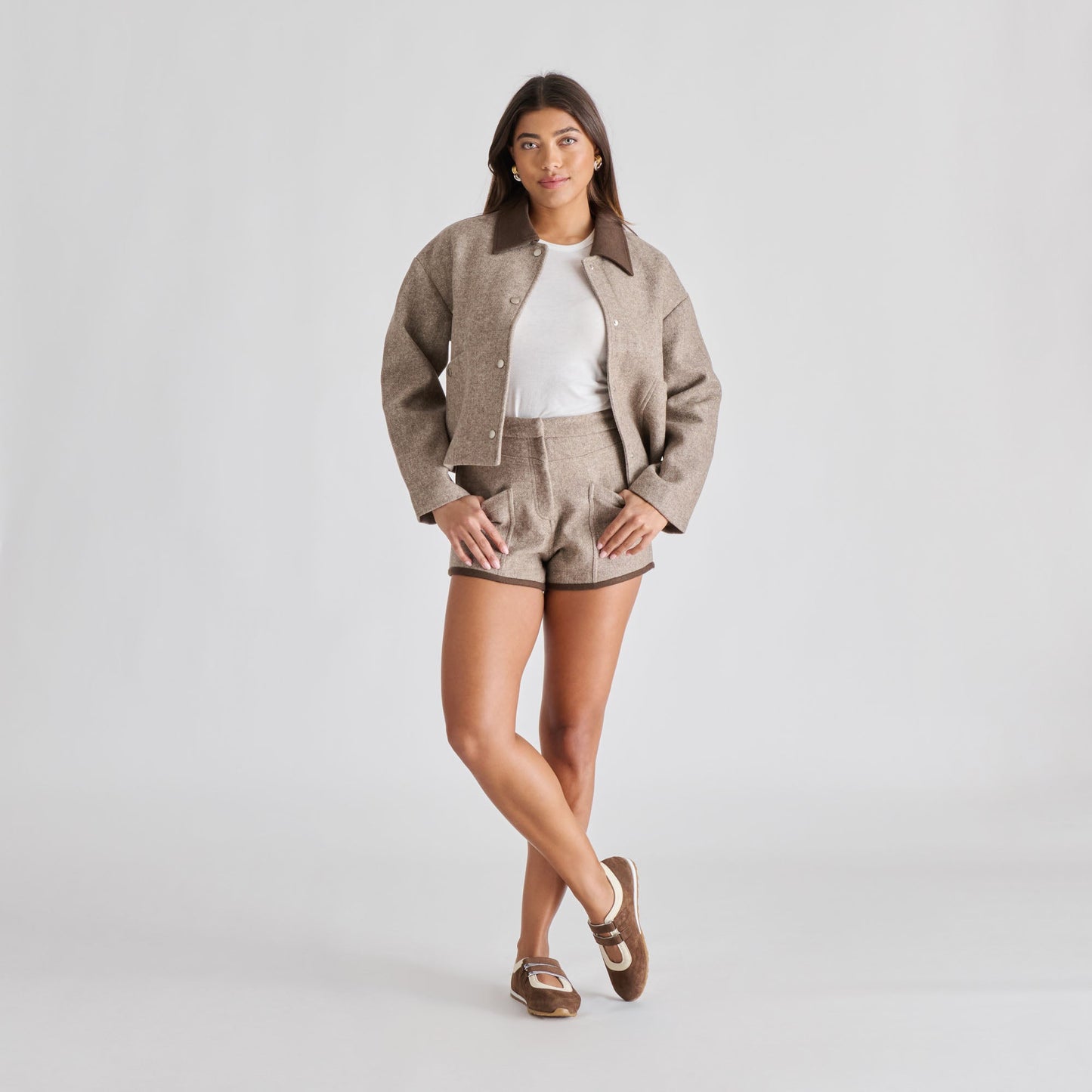 SWAN SNEAKERS DK BROWN SUEDE