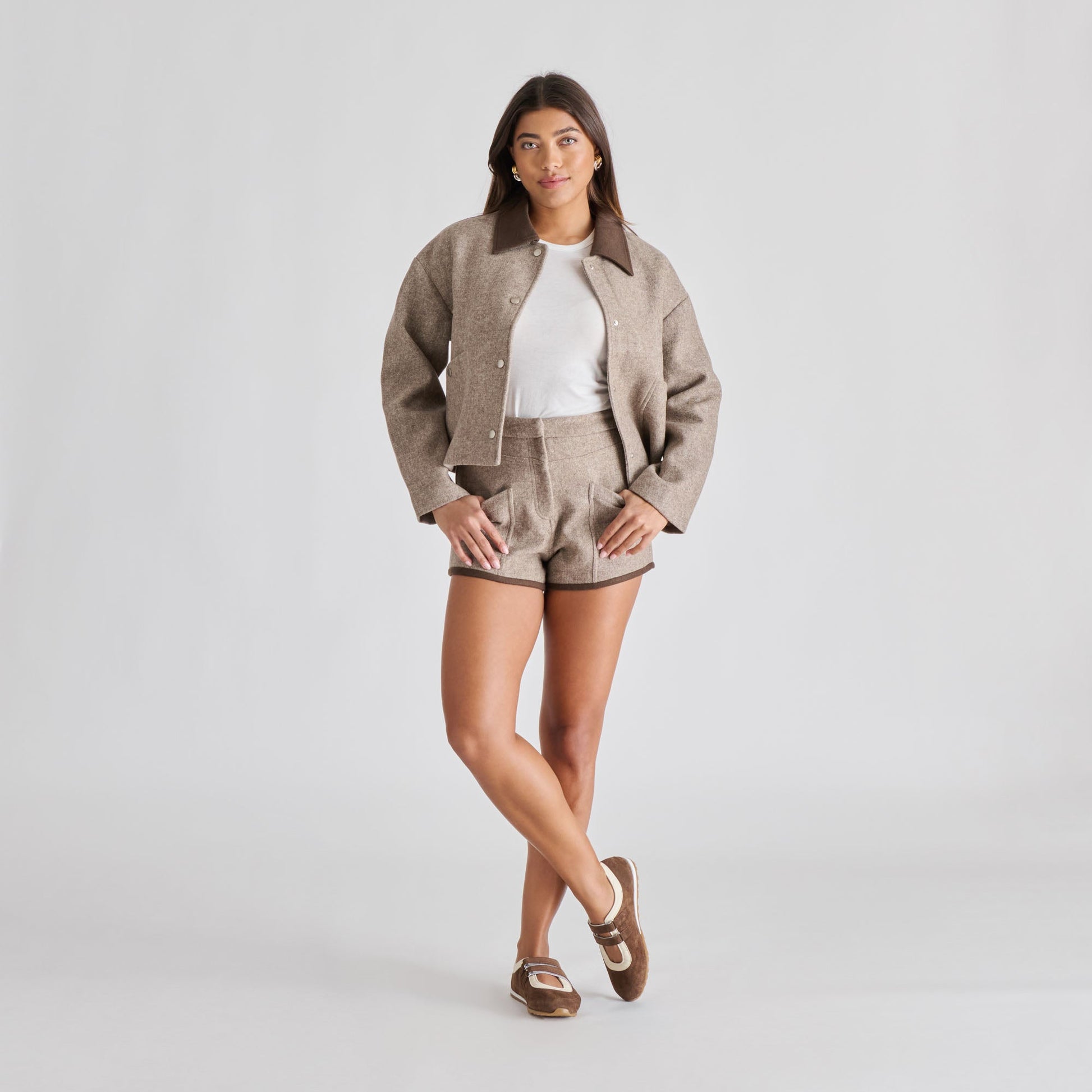 SWAN SNEAKERS DK BROWN SUEDE