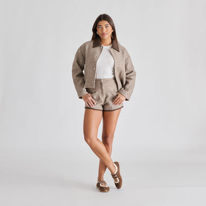 SWAN SNEAKERS DK BROWN SUEDE