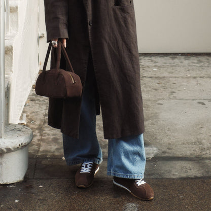 BORACAY SHOULDER BAG CHOCOLATE SUEDE