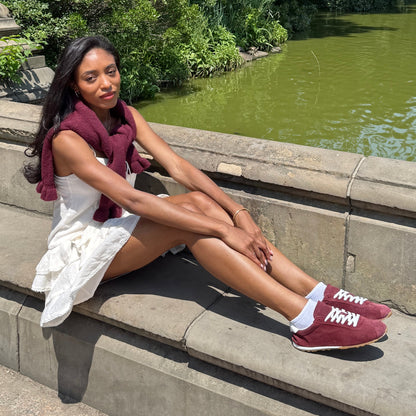 SERINA SNEAKERS BURGUNDY SUEDE
